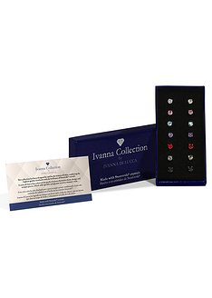 Σετ 7 ζευγάρια σκουλαρίκια με πέτρες Swarovski Ivanna Collection-
