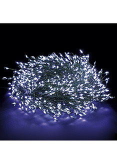 Φωτεινή αλυσίδα με 100 microLED λευκό φως 6 μ.-Euronova